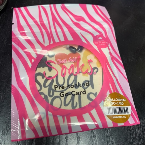 Pink Zebra Halloween Pre-Soaked Go-Card-AmberedFig